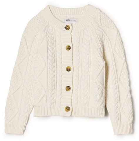 Amazon Essentials x Sofia Grainge Cardigan da Pescatore Unisex Bimbi, Avorio, 3-6 Mesi