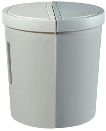 DZYHFCO Corbeille à papier de cuisine 30 L - Poubelle à épissure - Grande poubelle - Tri - Poubelle murale ronde à encastrer