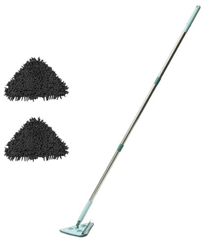 Triangular Cleaning Mop - Multifunctional Triangular Mop 360 Degree Rotating Mop for Window Cleaning | Triangle Shaped Dust Mop with My