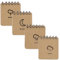 CALLYSONIC Spirale Notizblock, 4 Stück Notizbuch Blanko, Notizbuch 70 Seiten, Notepad, Kleiner Notizblock, Notizheft, Spiralbindung Notizblöcke, Spiral Notebook für Büro, Schule, Malen, Graffiti