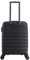 SAXOLINE Reisekoffer, mittelgroß, erweiterbar, Kollektion Flow, Maße: 67 x 47 x 25 cm, Fassungsvermögen: 61 l, Gewicht: 4 kg, Schwarz , Modisch