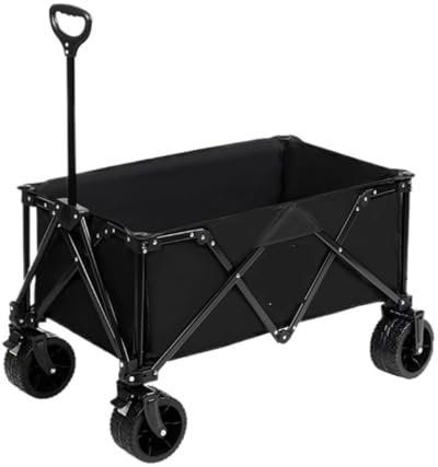 Outdoor-Trolley Camper Trolley Outdoor Camping Trolley Folding Camp Trolley Outdoor Kleiner Trolley Tragbarer Trolley Push Gartenwagen(B)