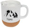 GRAZDesign Taza con nombre personalizable con base de corcho y tapa, 330 ml