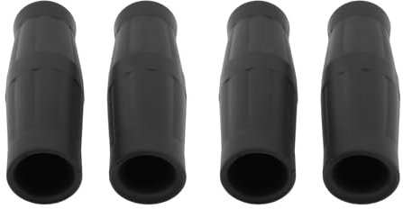 VGOL 2 Pairs Motorcycle Vintage Grips for 1 Inch 25.4mm Diameter Handlebars Compatible with Bobber Compatible with Chopper Compatible with Harleys Motorcycle Black Grips