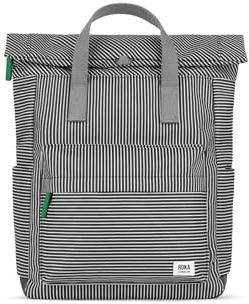 ROKA London Canfield B Medium Sustainable Nylon Backpack (Mixed Hickory)