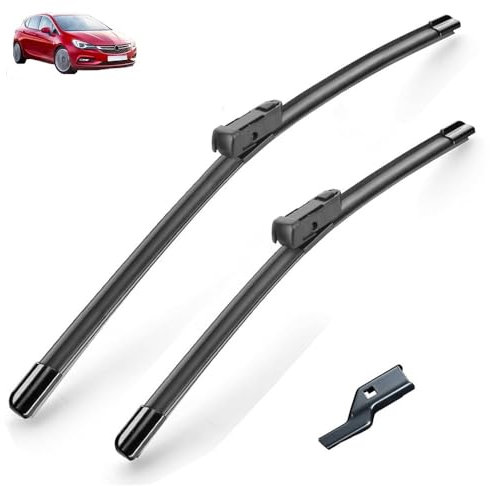 Juego de limpiaparabrisas delanteros para Opel Astra K (2015-2020, 2016, 2017, 2018 y 2019), con escobillas revestidas de 28 + 24.(Left hand drive)