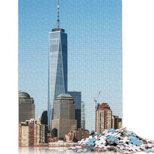 New York City-Puzzles für Erwachsene, 1500 Teile, Holzpuzzles für Teenager, Geschenke, Lernspiel für Erwachsene und Teenager, 1500 Teile (85 x 57 cm)