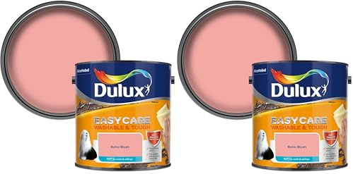 Dulux Easycare Washable & Tough Matt Emulsion Paint - Boho Blush - 2.5L (Pack of 2)