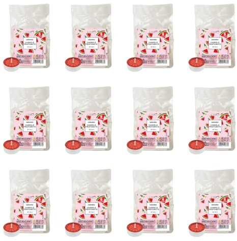 Promo-Set mit 12 Packungen mit 6 duftenden Teelichtern Pocket Season – Frühling/Sommer – Wassermelone Cereria Di Giorgio