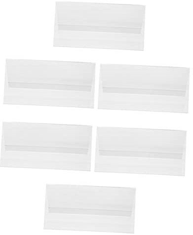 NUOBESTY 6 Stück Teiliges Acryl Namensschild für Schreibtisch Robuste Kartenhalter für Meetings und Veranstaltungen für Hochzeiten Cafés und Geschäfte