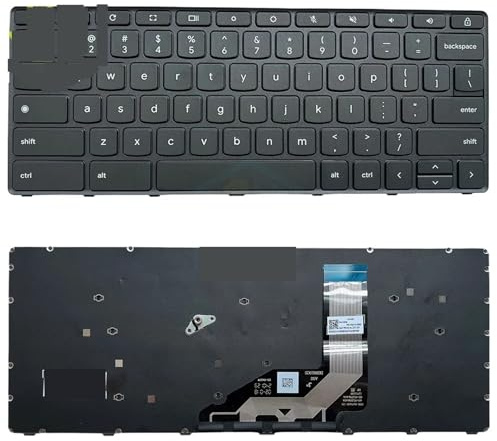 STYOZDH US-amerikanische Tastatur für Chromebook 100E der 4. Generation (SN21K16886 9Z.NLZST.C01) mit Rahmen