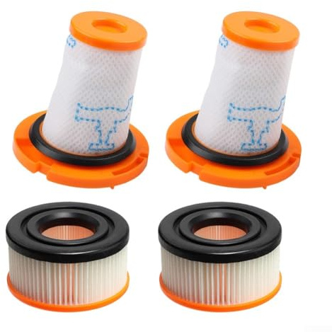 Ersatzfilter für Rowenta-ZR009014 ZR009015 RH9AD1 RH9A36 RH9L42 für X-Force Flex-12.60/13.60/14.80/16.60 Akkustaubsauger, Waschbarer Schaumstoff- und Motorfilter(2 Sets)