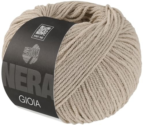 LANA GROSSA Gioia | Multifiles Kreppgarn aus texturierten Einzelfäden mit seidig-kühlem Touch | Handstrickgarn aus 75% Baumwolle & 49% Polyamid (rec.) | 50g Wolle zum Stricken & Häkeln | 110m FB 16