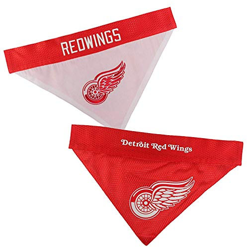 Pets First NHL Detroit Halstuch für Hunde und Katzen, Rotes Flügel, Größe L/XL - Niedliches und stilvolles Bandana! Das perfekte Hockey-Fan-Halstuch, ideal für Geburtstage oder Jede Party!