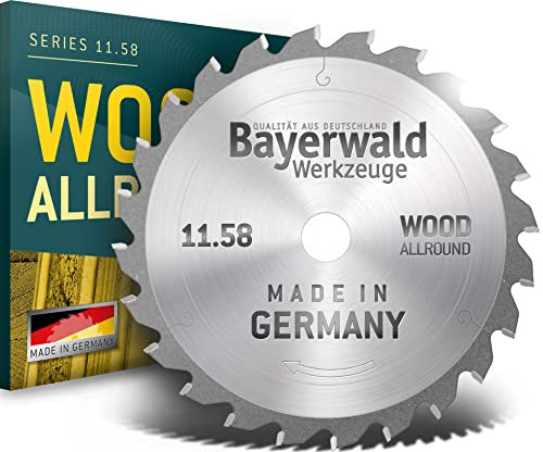 Bayerwald - HM Kreissägeblatt für Holz - Ø 209 mm x 2.6 mm x 30 mm | WZ negativ (24 Zähne) | für Kapp- & Gehrungssägen