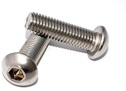 Flachkopfschrauben V2A M8x20 DIN 7380 25 Stück Edelstahl mit Innensechskant Linsenkopfschrauben Halbrundkopfschrauben