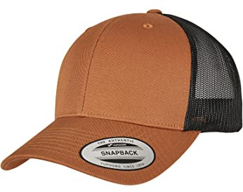 Flexfit Unisex Retro Trucker 2-Tone Baseballkappe, Caramel/Black, one Size