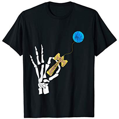 Kendama Skelett Knochen Hand Spielzeug Japanisches Spiel T-Shirt