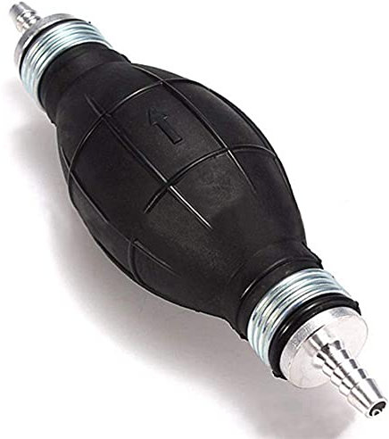 Carburant Pompe à Main, MoreChioce 6 MM Caoutchouc Aluminium Essence Pompe Pomper main Poire d'Amorcage Carburant Pompe à Main Accessoire de Voiture pour Voiture