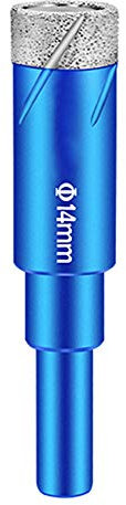 Dreneco Broca Diamante, Taladro Diamante, Perforar en Vidrio, Brocas para Cerámica/Porcelana/Azulejo/Mármol, 14mm