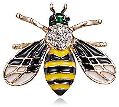 Biene Brosche Anstecker Insekten Brosche gelb schwarz K22