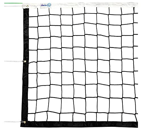 Sanung Volleyballnetz, professionelles Training, Standard-Größe, Ersatznetz, Sport-Volleyballnetz für Hinterhof, Strand, Pool, Innen- und Außenbereich, ohne Stangen, 90 x 90 cm