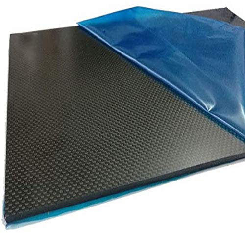 Hoja de placa de fibra de carbono de, 4 mm x 400 mm x 400 mm, para marco de drones de bricolaje, etc.Espesor Tablero de fibra de carbono puro (tejido liso, brillante)