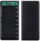 Yililay Chargeur Portable DIY Power Bank Box 8 x 18650 Boîte de Chargeur de Batterie avec écran numérique LCD Noir