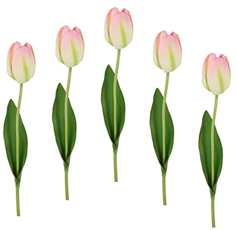 Künstliche Real Touch Tulpen Tulpenknospen Tulpenbündel Tulpenbund Blüten Frühjahrsdeko Frühlingsdeko Osterdeko Kunstblumen Blumen Gefälschte Hochzeit Dekoration Einzelblume Stielblume Seidenblume