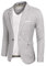 COOFANDY Sakko Herren Sportlich Slim Fit Anzugjacken Lässig Jacket Einfarbig Blazer Hellgrau Gr.XXL