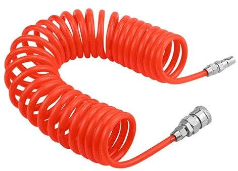 TUBO FLESSIBILE PER ARIA COMPRESSA 10 METRI, TUBO PER COMPRESSIONE SPIRALATO, TUBO COMPRESSORE FAI DA TE - DISCORAMA®