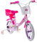 Volare Babys (Mädchen) Kinderfahrrad 14 Zoll mit Korb und Puppenhalter, Lizenzprodukt Paw Patrol Girl, Rosa und Weiß, Media