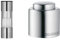 WMF Minimühle Cromargan Edelstahl rostfrei Acrylglas Handwäsche & Sektflaschenverschluss passt auf jede Flasche luftdicht wiederverwendbar Höhe 4,7cm Clever & More Champagner Prosecco Cromargan
