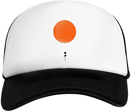 Minimal Solar System Weiß Schwarz Unisex Kinder Baseball Cap Kids White Black