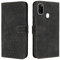 OKZone Kompatibel mit Samsung Galaxy M30S/M21 Hülle, Handyhülle Samsung M30S/M21, PU Leder Tasche Wallet Schutzhülle Galaxy M30S/M21, Flip Cover Klappbar Etui mit Magnet Kartenfach Lederhülle(Schwarz)