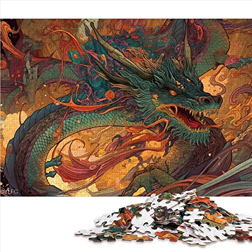 für Erwachsene 1000-teilige Drachen-Puzzles Papppuzzles Puzzles für Kindergeschenke (Größe 26 x 38 cm)