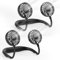 Nackenventilator Hals Ventilator Neck Fan: Tragbarer Halsventilator Leise Portable Halsventilatoren Akku Ventilator USB Mini Ventilator - 3 Geschwindigkeiten für Outdoor Sport, Reisen (Schwarz)
