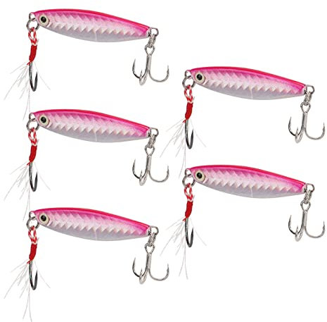 Jaxenor Señuelos de pesca duros de metal Vib, acción de natación realista, gancho incisivo y exquisita mano de obra