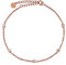 GD GOOD.designs EST. 2015 Chaîne de cheville pour femme avec oxyde de zirconium étanche I Bracelet de cheville réglable (22-27 cm) en acier inoxydable en or 18 carats et argent