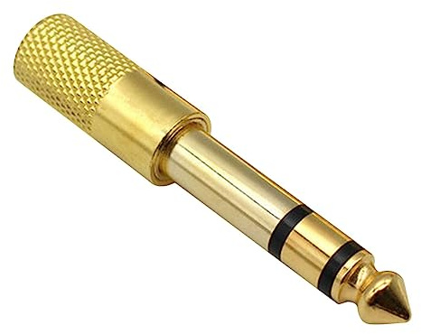 Kasmole Adattatore da 1/4 a 1/8 | Convertitore adattatore audio stereo,Cavo convertitore audio, jack stereo da 6,35 mm maschio jack stereo da 3,5 mm femmina per cuffie