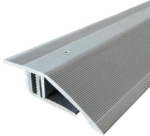 ufitec Profilsystem für Parkett- und Laminatböden - für Belagshöhen von 7-16 mm - viele Farben lieferbar (Niveauausgleichsprofil | 270 cm lang, Silber)