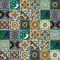 Cerames Piastrelle Mosaico Messicane Verde – 15 ceramiche mattonelle messicane decorative per bagno, doccia, scale, parete posteriore della cucina | Tessere mosaico ceramica 10,5x10,5 cm