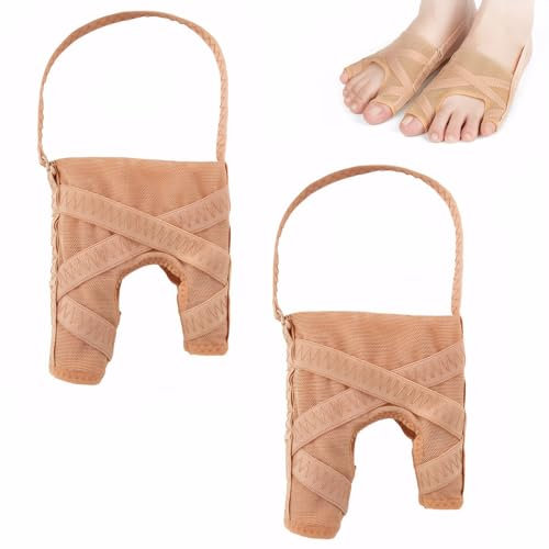 LINXINS Bunion Corrector Big Toe Straightener, Tailors Bunion Hallux Valgus Corrector, Soft Bunion Socks for in Shoes Suitable Women&Men - Day&Night(1 Pair, Large)