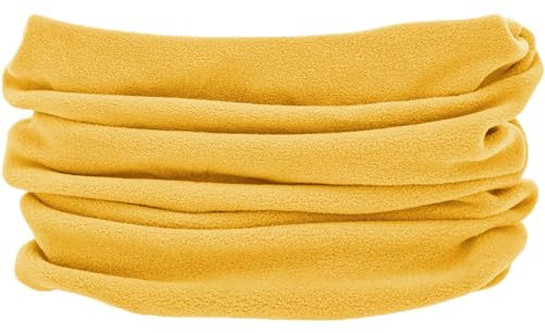 alles-meine.de GmbH Multifunktionstuch - Loop - viele Farben wählbar - Microfaser Fleece - gelb - senffarben - UNIVERSAL Größe - Schlauchschal/Pulswärmer/Halstuch/Mütze - f..