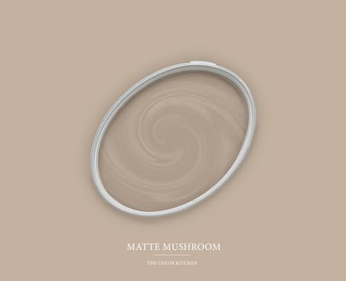 BRICOFLOR Wandfarbe Cappuccino für innen in 5l und 2,5l Innen Farbe beige seidenmatt ideal für Schlafzimmer und Küche
