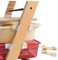 [ TEST SEHR GUT, NOTE 1.1 *] EmSoLi Adapter Hellbraun für Ikea Trofast Box Korb Drahtkorb, kompatibel mit Stokke Tripp Trapp Baby Hochstuhl, Hochstühle Kinderstuhl Zubehör, Befestigung Kinder Stuhl