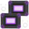 Projecteur LED Rechargeable UV, T-SUNUS 2er Projecteur LED UV IP66 Etanche Lumière Noire LED 2 Modes de Luminosité pour Affiche Bar Halloween Affiche