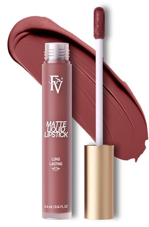 FV Flüssiger Matt Lippenstift, Lang Anhaltend & Wasserfest, Hochpigmentiert, Vegan, Kein Transfer, Seductress Matte