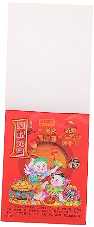 VILLCASE 2St 2023 Alter Kalender Wandkalender 2023 roter chinesischer kalender chinesisches tier Feng Shui evengers event Kalender für das Jahr des Kaninchens Jahreskalender 2023 Papier