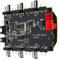 Rankomu LED Light Controller LED Light Controller PCB Power Supply Fan Hub, 4/3 Pin ARGB Splitter, Wireless Remote for Aura Sync, Computer Accessory